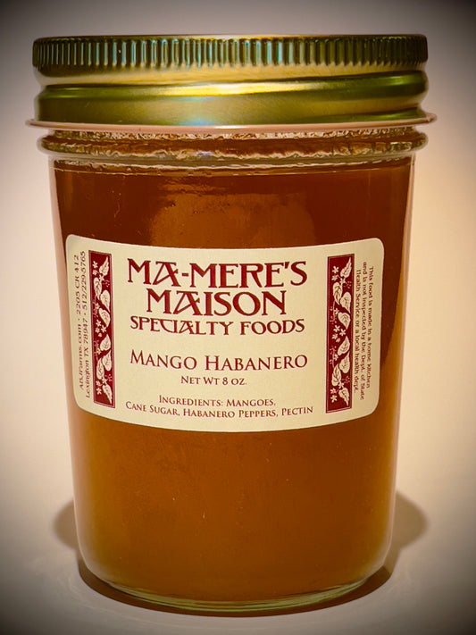 Mango & Habanero Jam - net weight 8.0 ounces