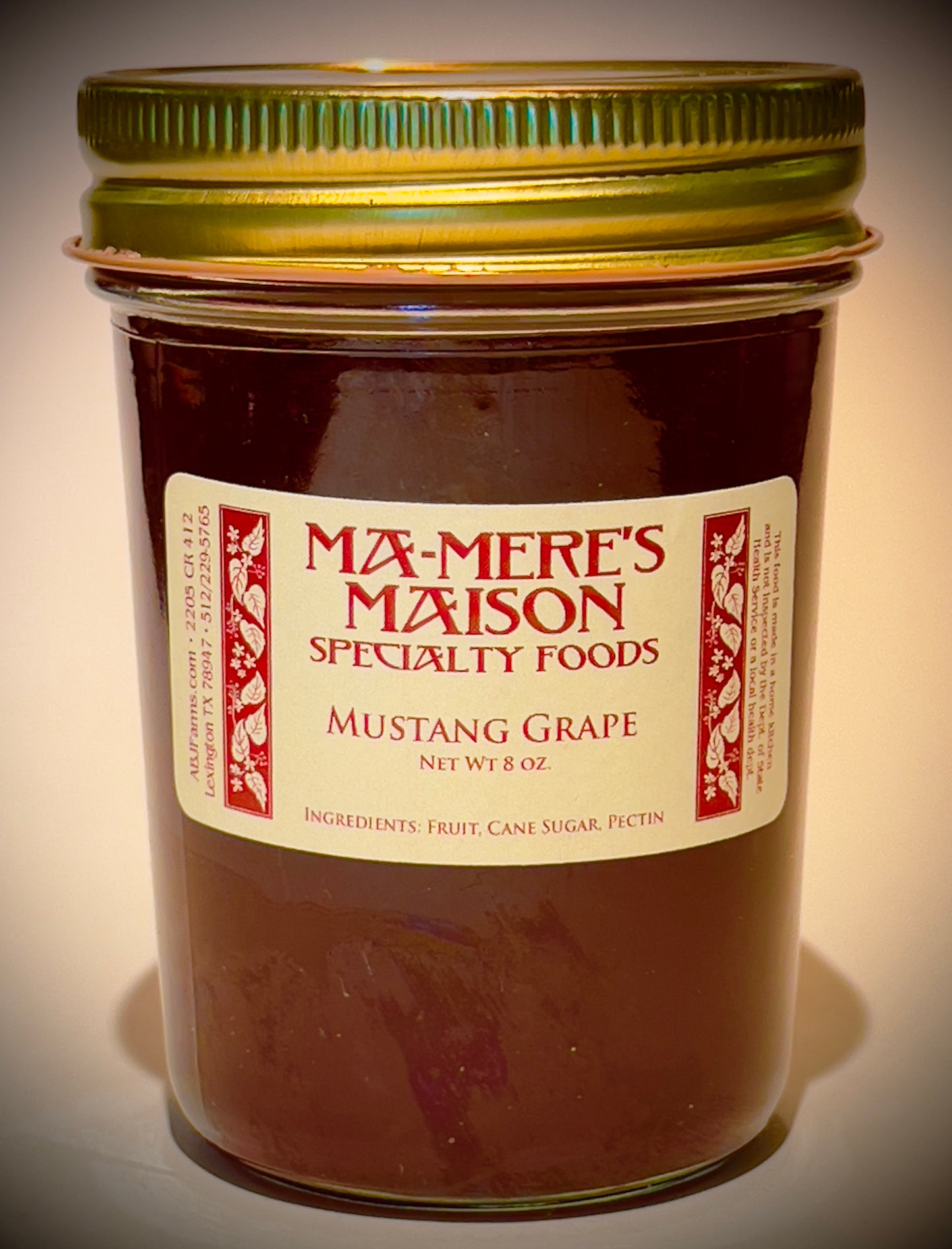 Mustang Grape Jelly - net weight 8.0 ounces